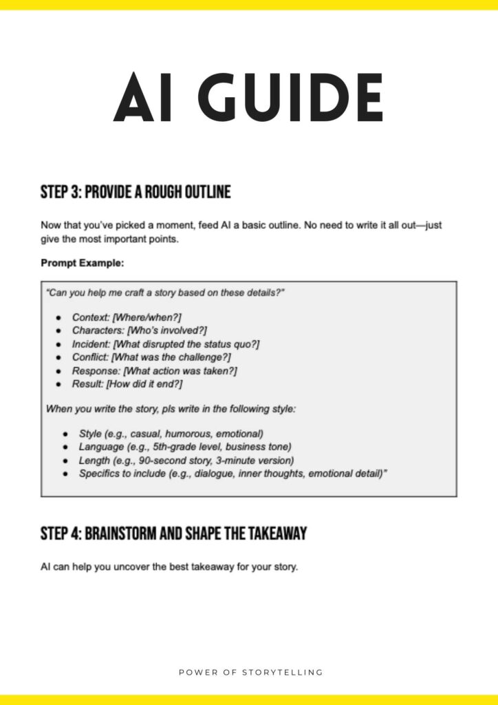 Storytelling AI Guide